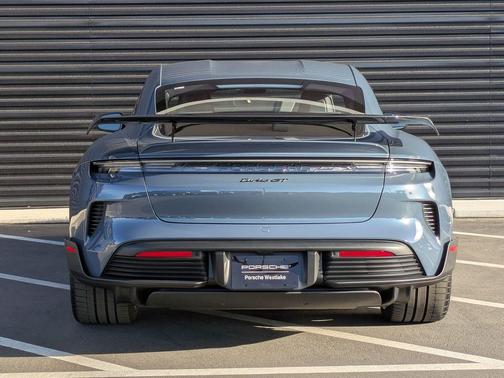 Pale Blue Metallic 2025 Porsche Taycan Turbo GT w/Weissach Package