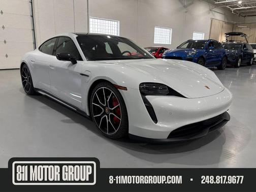 White 2022 Porsche Taycan 4S
