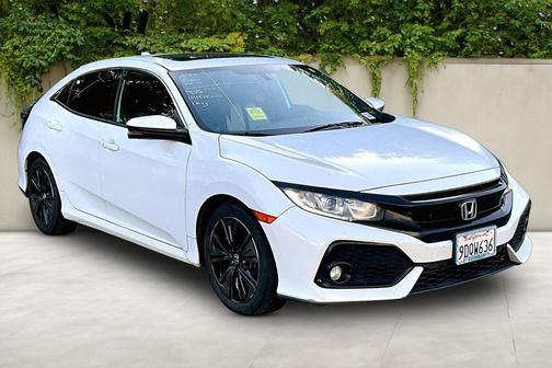White 2018 Honda Civic EX