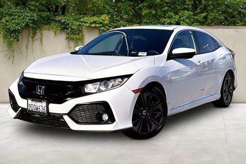 White 2018 Honda Civic EX