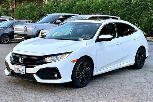 White 2018 Honda Civic EX
