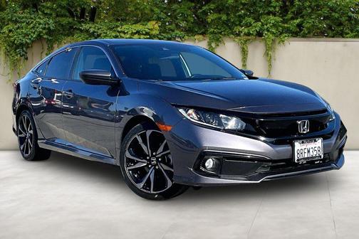 Modern Steel Metallic 2020 Honda Civic Sport