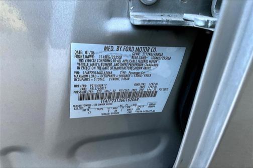 2006 Ford Five Hundred SE