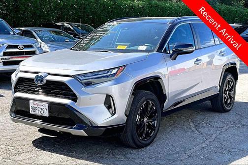 Silver Sky Metallic/Midnight Black Metallic 2022 Toyota RAV4 Hybrid SE