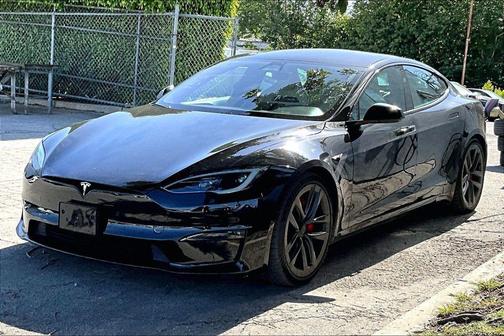 Solid Black 2025 Tesla Model S Plaid