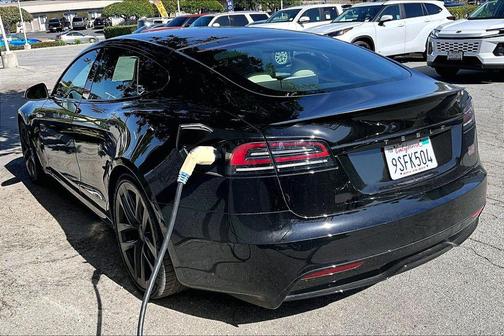 Solid Black 2025 Tesla Model S Plaid