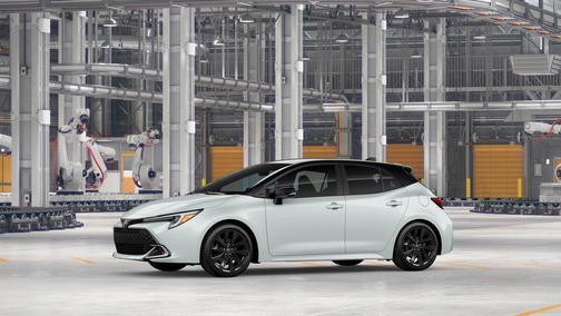 Wind Chill Pearl with Midnight Black Metallic roof 2026 Toyota Corolla XSE