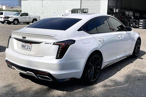 Crystal White Tricoat 2021 Cadillac CT5 Sport RWD