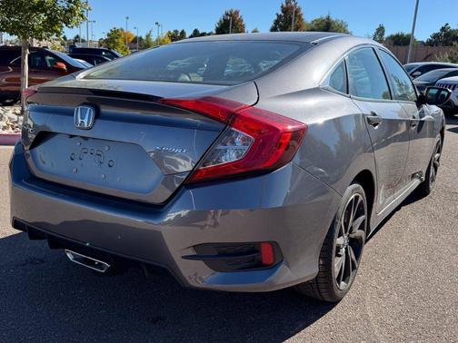 Modern Steel Metallic 2019 Honda Civic Sport