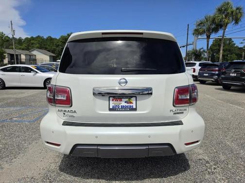 Pearl White 2018 Nissan Armada Platinum
