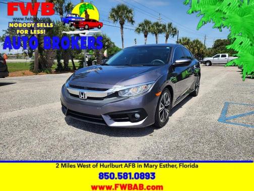 Modern Steel Metallic 2016 Honda Civic EX-T