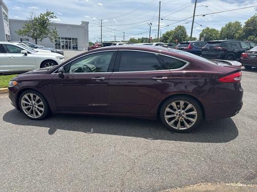 Burgundy 2017 Ford Fusion Platinum