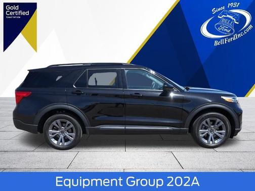 AGATE BLACK METALLIC 2023 Ford Explorer XLT