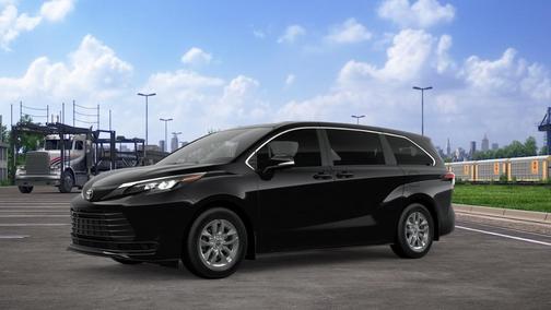 Midnight Black Metallic 2026 Toyota Sienna LE