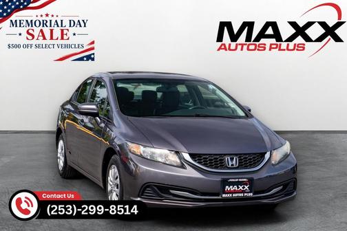 Modern Steel Metallic 2014 Honda Civic LX