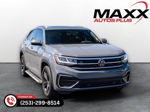 Pure Gray 2021 Volkswagen Atlas Cross Sport 3.6L V6 SE w/Technology R-Line