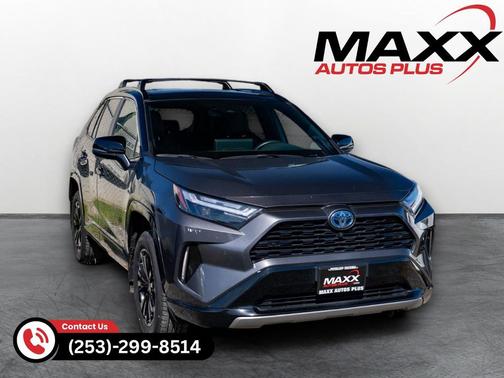 Magnetic Gray Metallic/Midnight Black Metallic 2024 Toyota RAV4 Hybrid SE