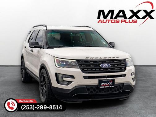 White Platinum Metallic Tri-Coat 2016 Ford Explorer Sport