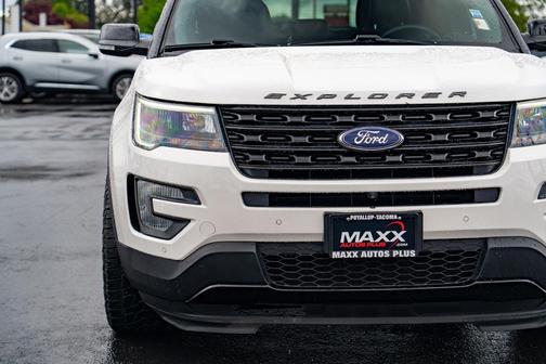White Platinum Metallic Tri-Coat 2016 Ford Explorer Sport