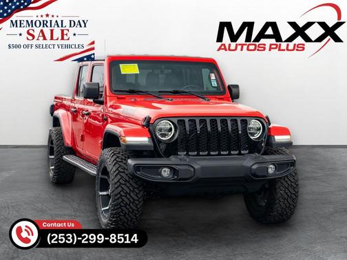 Firecracker Red Clearcoat 2021 Jeep Gladiator Willys 4x4