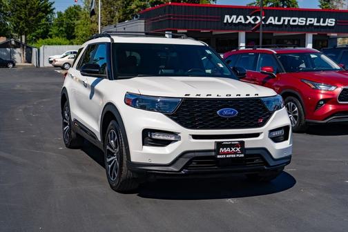 Star White Metallic Tri-Coat 2021 Ford Explorer ST