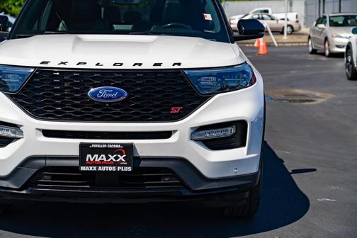 Star White Metallic Tri-Coat 2021 Ford Explorer ST