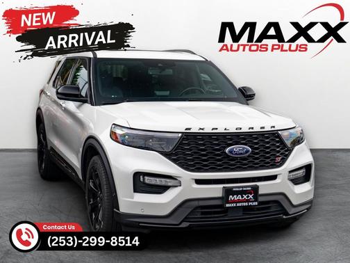 Star White Metallic Tri-Coat 2020 Ford Explorer ST
