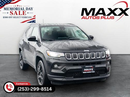 Diamond Black Crystal Pearlcoat 2022 Jeep Compass Latitude Lux