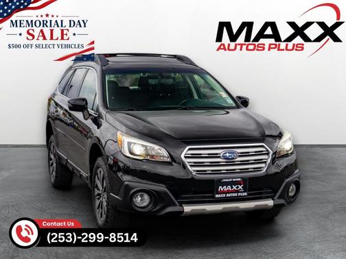Crystal Black Silica 2017 Subaru Outback 3.6R Limited