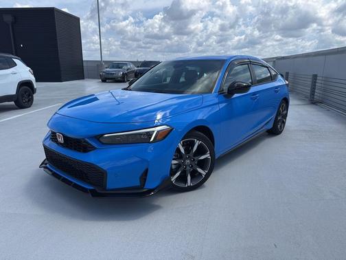 Boost Blue Pearl 2026 Honda Civic Hybrid Sport Touring