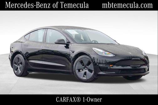 Solid Black 2022 Tesla Model 3 Long Range
