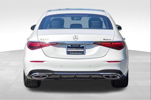Moonlight White 2026 Mercedes-Benz S-Class 4MATIC