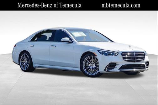 Moonlight White 2026 Mercedes-Benz S-Class 4MATIC