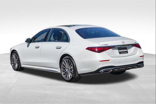 Moonlight White 2026 Mercedes-Benz S-Class 4MATIC