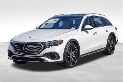 Moonlight White 2026 Mercedes-Benz E-Class E 450 4MATIC All-Terrain