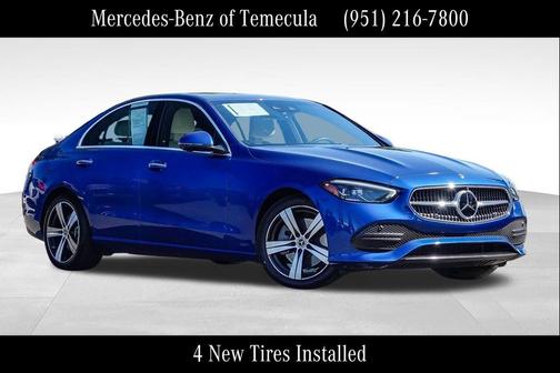 Blue 2023 Mercedes-Benz C-Class Sedan