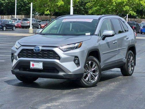 Silver Sky Metallic 2022 Toyota RAV4 Hybrid XLE Premium