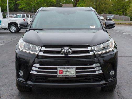 Midnight Black Metallic 2019 Toyota Highlander Limited Platinum