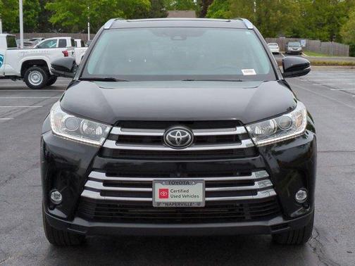 Midnight Black Metallic 2019 Toyota Highlander Limited Platinum