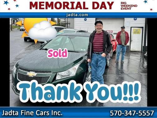 Rainforest Green Metallic 2014 Chevrolet Cruze LTZ