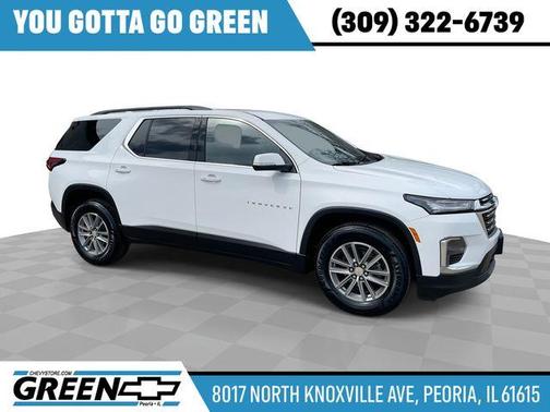 Summit White 2023 Chevrolet Traverse LT Cloth