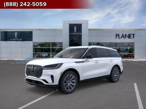 Pristine White Metallic Tri-Coat 2026 Lincoln Aviator Reserve