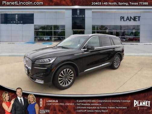 Infinite Black Metallic 2020 Lincoln Aviator Reserve