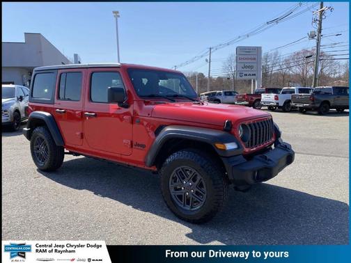 Red 2025 Jeep Wrangler Sport