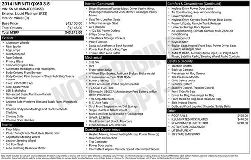 2014 INFINITI QX60 Base