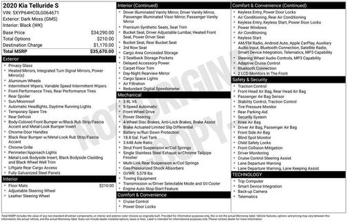 2020 Kia Telluride S