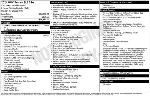 2024 GMC Terrain SLE