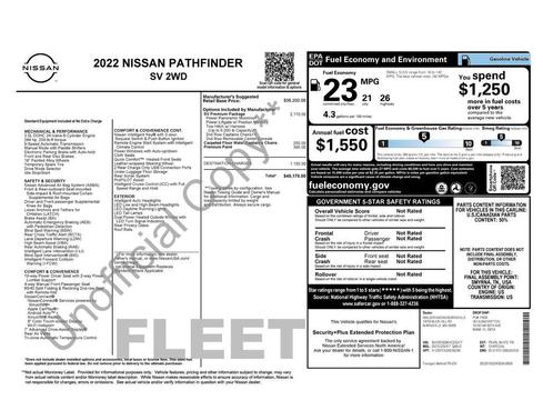 2022 Nissan Pathfinder SV 2WD