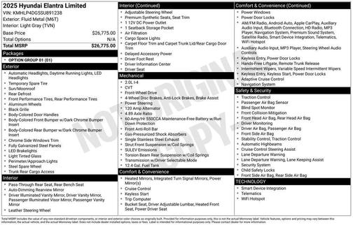 2025 Hyundai ELANTRA Limited