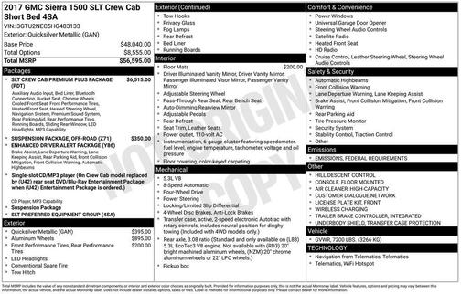 2017 GMC Sierra 1500 SLT
